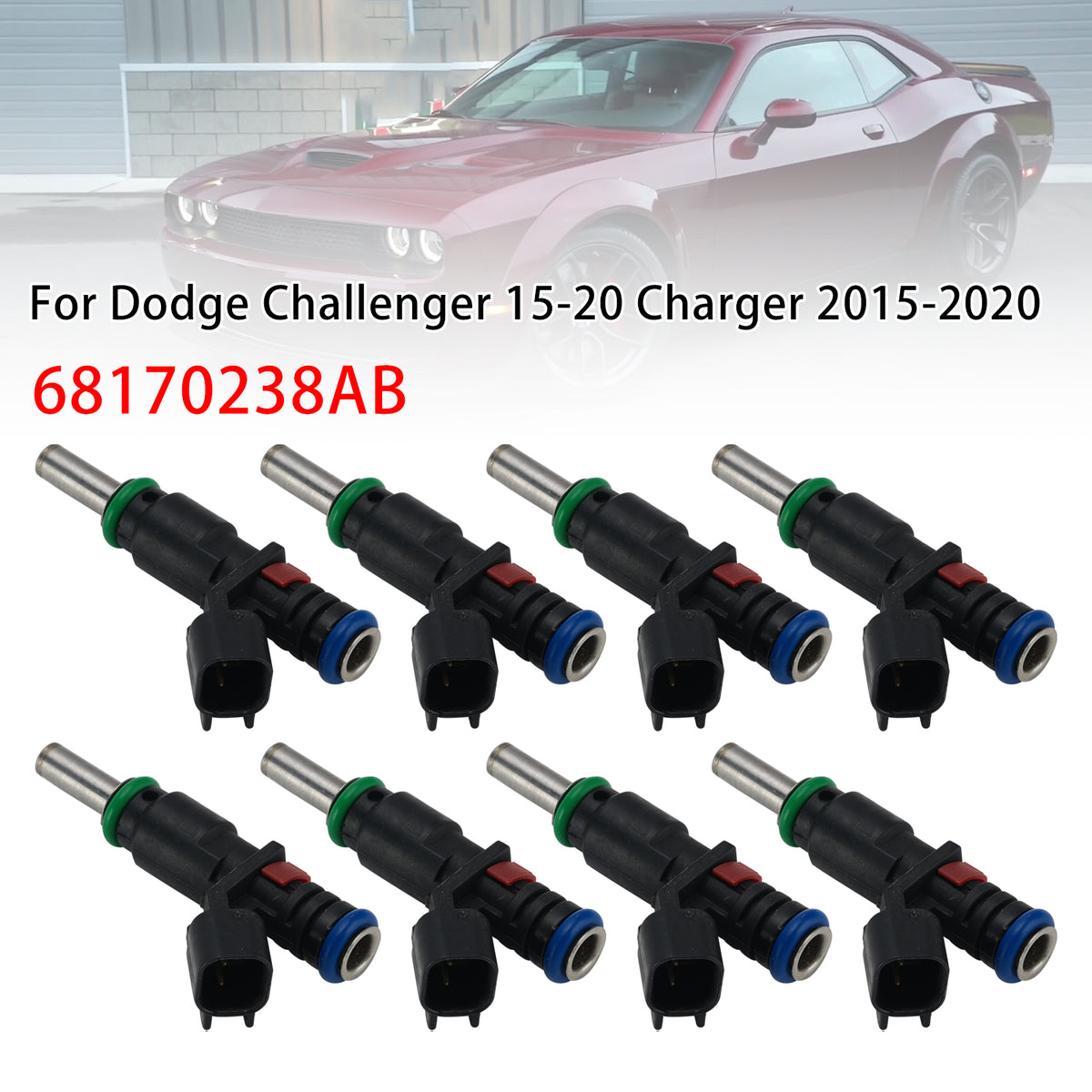 2015-2020 Dodge Challenger SRT 6.2L V8 8Pcs Fuel Injector 68170238AB Generic