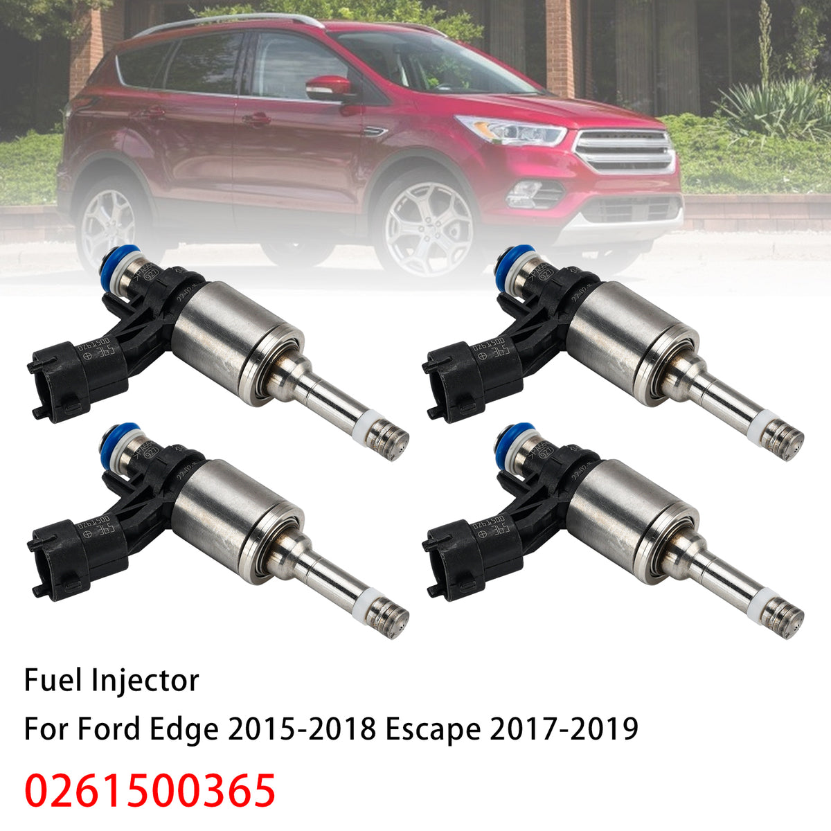 2017-2019 Lincoln MKC 2.0L 4Pcs Fuel Injector FB5E9F593AD 0261500504 Generic
