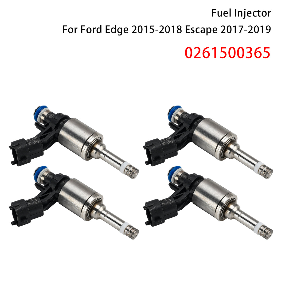 2017-2019 Ford Escape 2.0L 4Pcs Fuel Injector FB5E9F593AD 0261500504 Generic