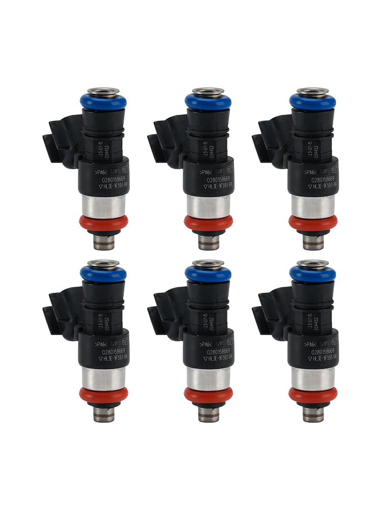 2018-2021 Ford Expedition 3.5 V6 VIN T 6Pcs Fuel Injector 0280158669 FJ1491 Generic