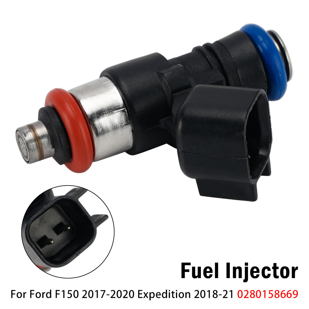 2018-2021 Ford Expedition 3.5 V6 VIN T 1Pcs Fuel Injector 0280158669 FJ1491 Generic