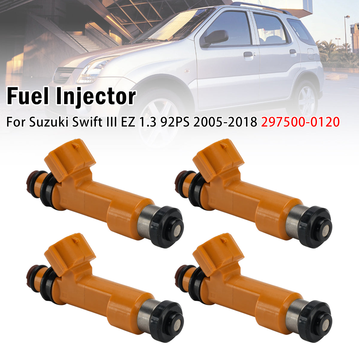 2003-2007 Subaru Justy III G3X 1.5 AWD 99PS 4Pcs Fuel Injector 297500-0120 Generic