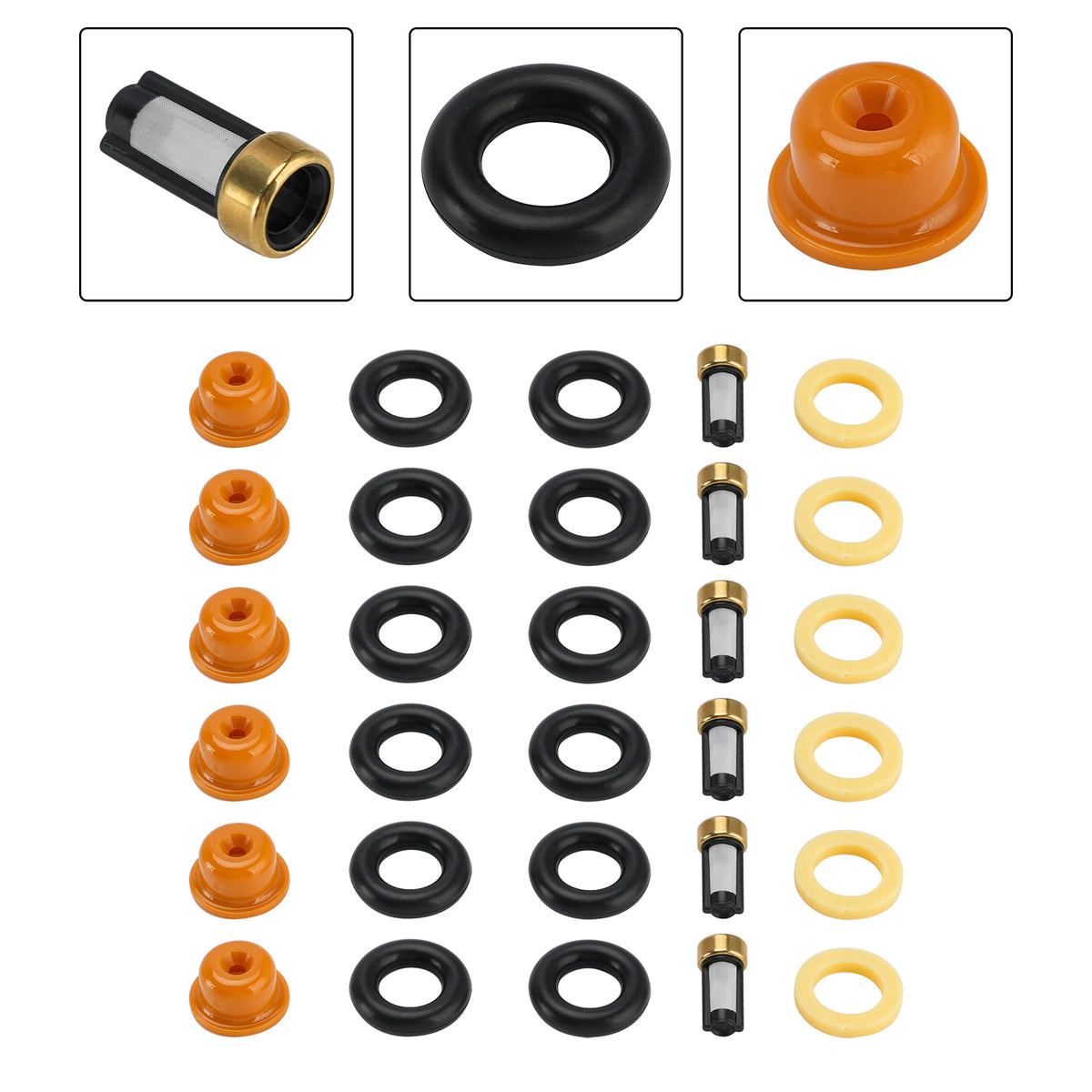 1984-1988 Porsche 911 3.2 Carrera 231PS 170KW AUS CH S Fuel Injector Seal O-Ring 0280150158 Generic