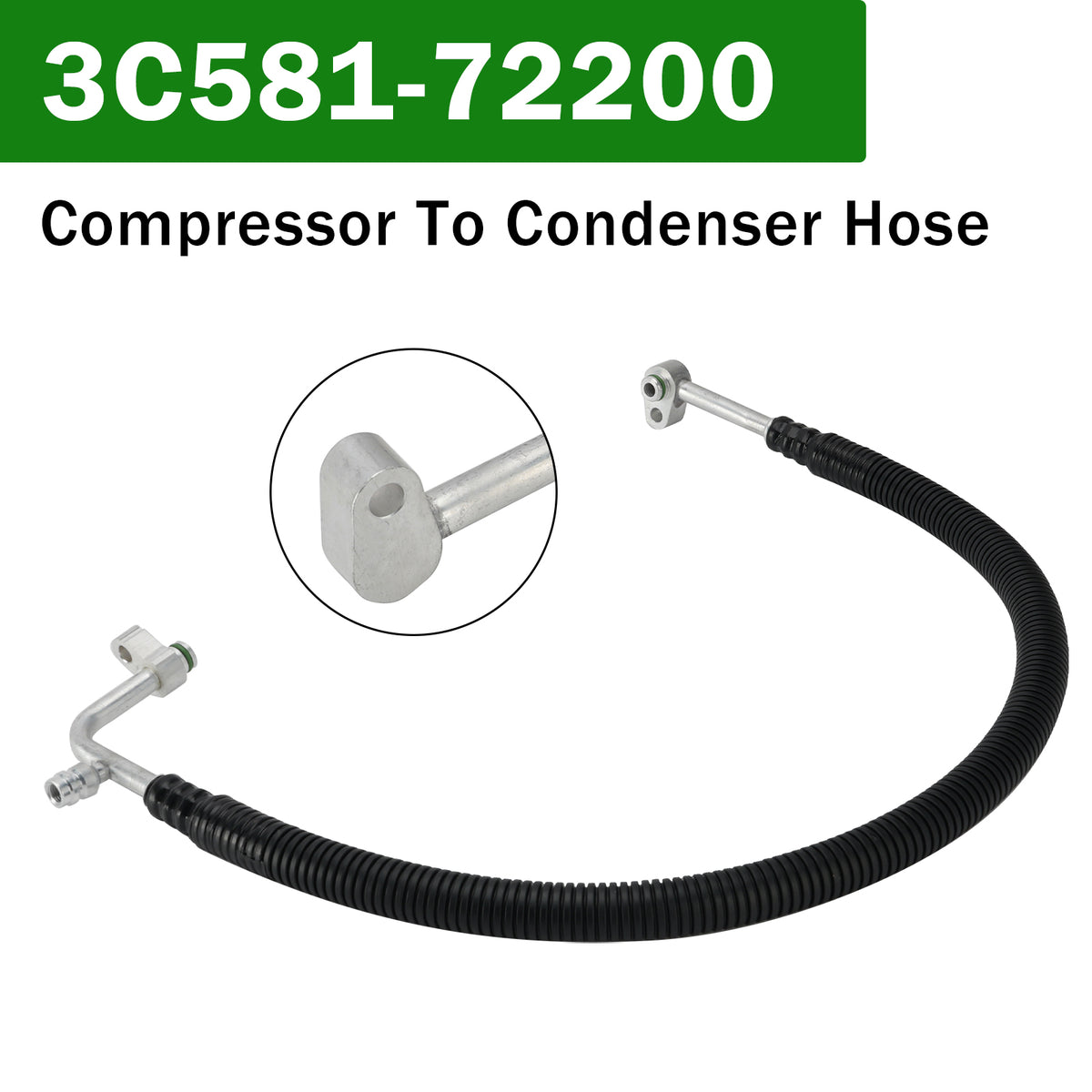 Kubota Tractors M9540FC (2wd/Cabin) Compressor To Condenser Hose 3C581-72232 3C581-72200 Generic
