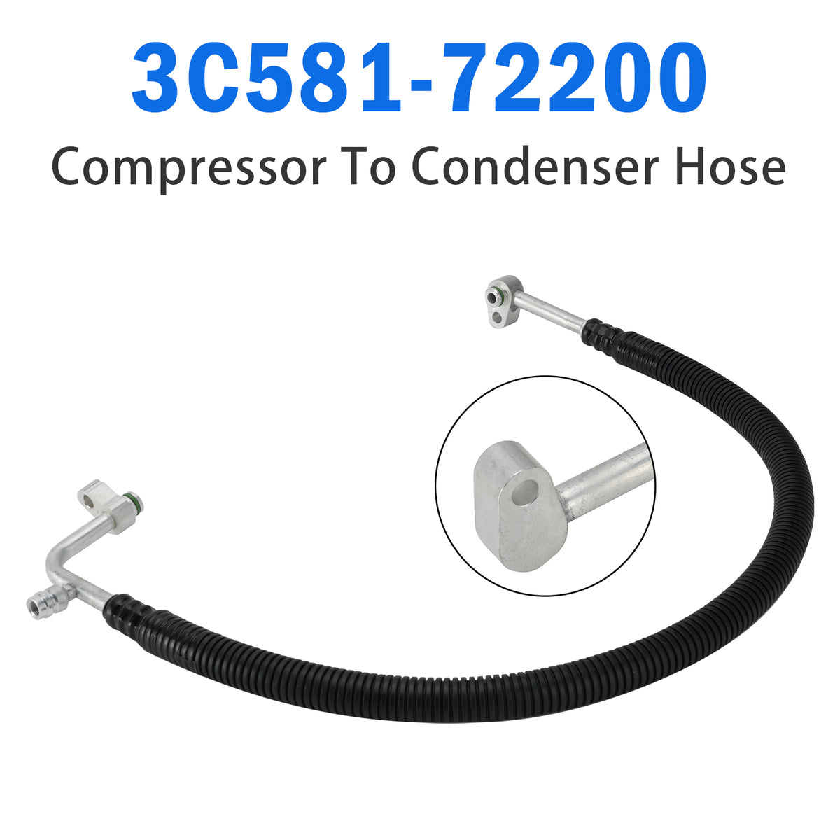 Kubota Tractors M8540HDC (Hydraulic Shuttle Compressor To Condenser Hose 3C581-72232 3C581-72200 Generic
