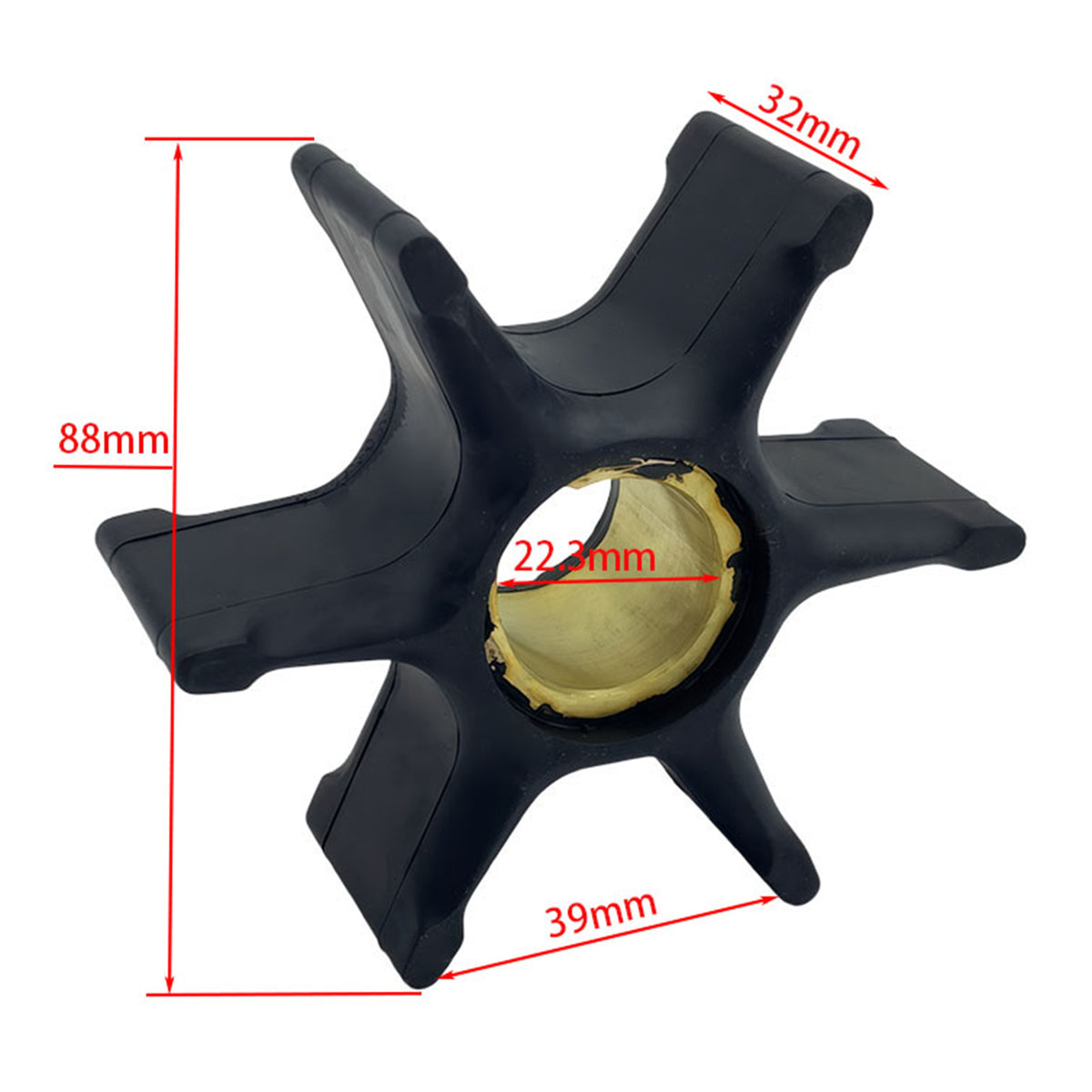 Johnson Evinrude includes components: Water Pump Impeller Service Kit with Key Orings Water Pump Impeller Repair Kit Generic