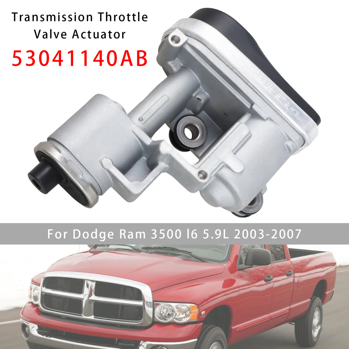 2007-2009 Dodge Ram 3500 l6 6.7L TTVA Transmission Throttle Valve Actuator 53041140AB IC8716130101 Generic