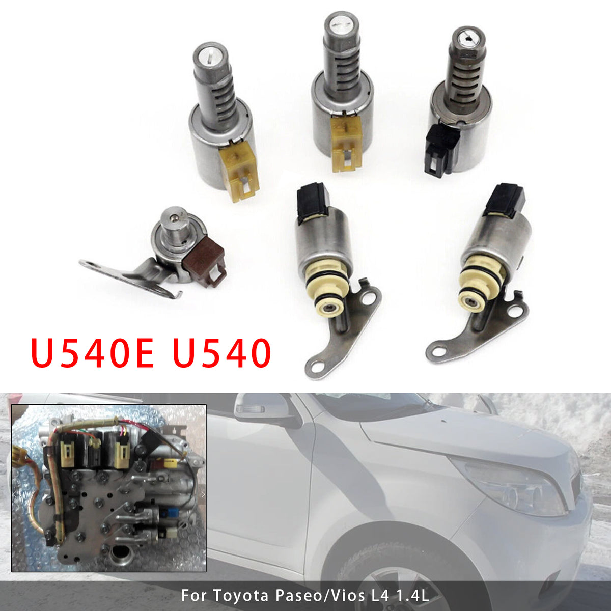 Toyota Rush 1.5L 6PCS Automatic Transmission Solenoid Kit U540 A4LB1 Generic