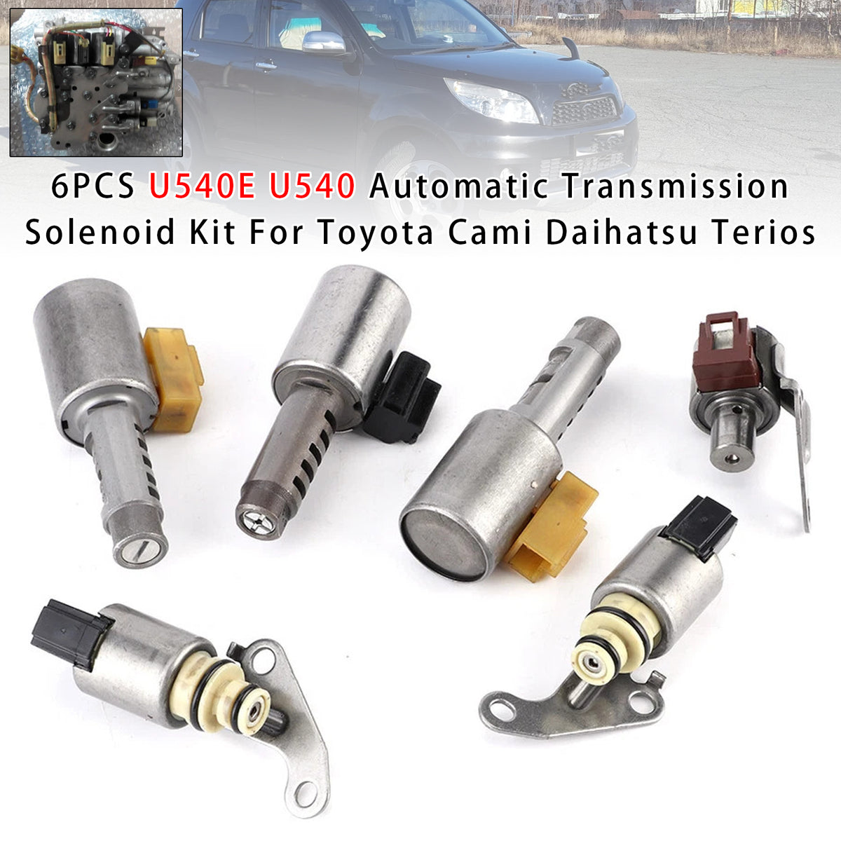 Toyota Cami 1.3L 6PCS Automatic Transmission Solenoid Kit U540 A4LB1 Generic