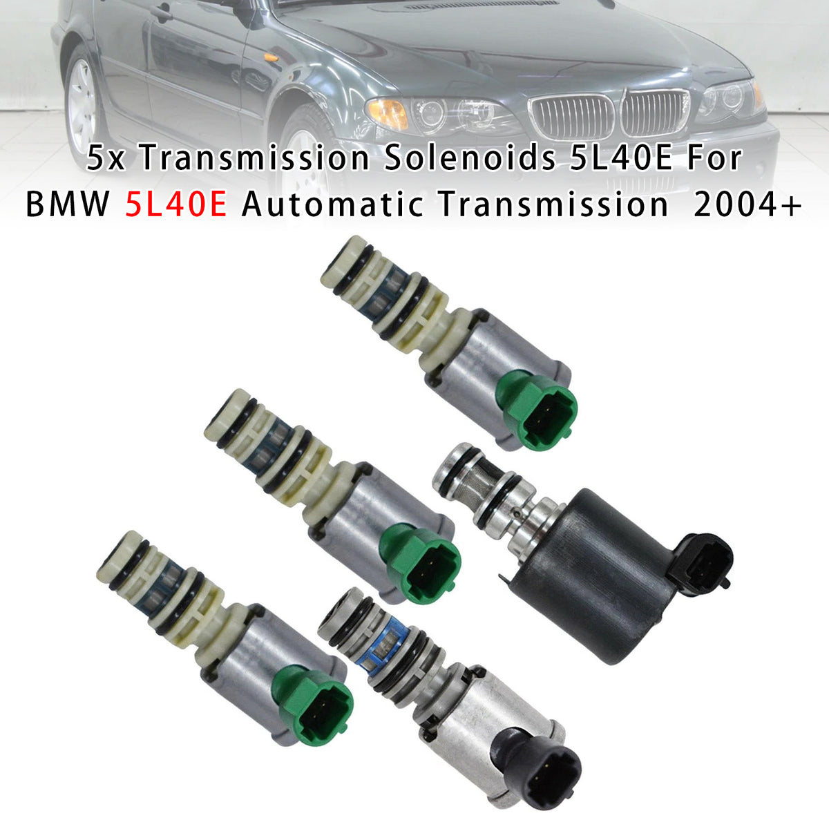 2004- GM & BMW models with the 5L40E Model Automatic Transmission 5x Transmission Solenoids 8683187 96022804 Generic