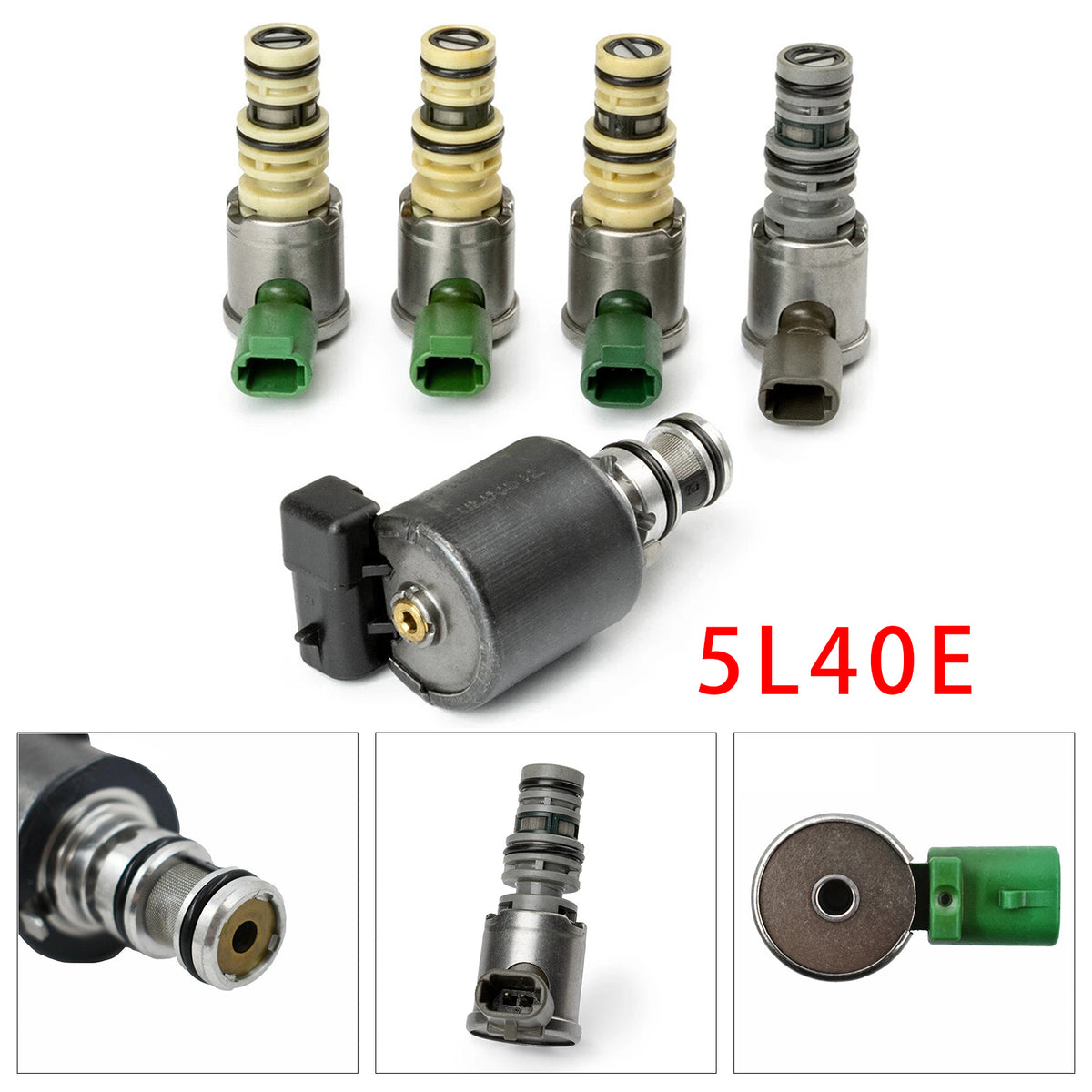2004- GM & BMW models with the 5L40E Model Automatic Transmission 5x Transmission Solenoids 8683187 96022804 Generic