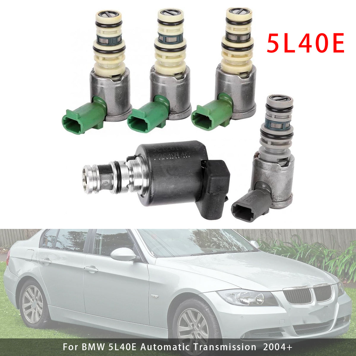 2004- GM & BMW models with the 5L40E Model Automatic Transmission 5x Transmission Solenoids 8683187 96022804 Generic