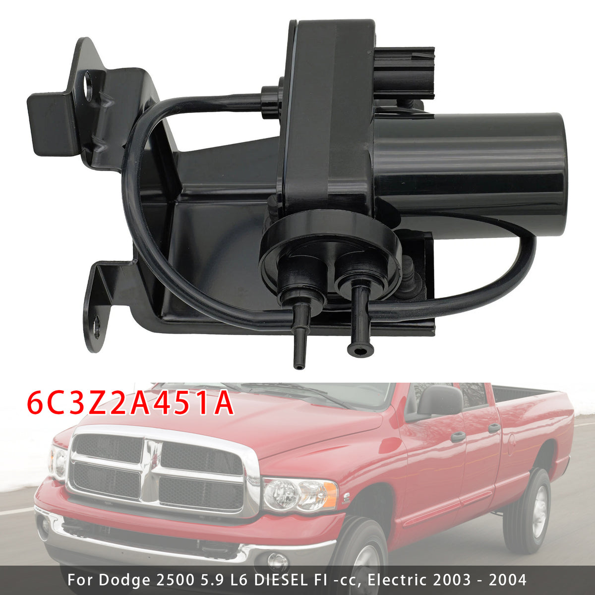 2000-2003 Ford Excursion 7.3 V8 DIESEL FI -cc, Electric Vacuum Pump 6C3Z2A451A 904-214 53032373AC Generic