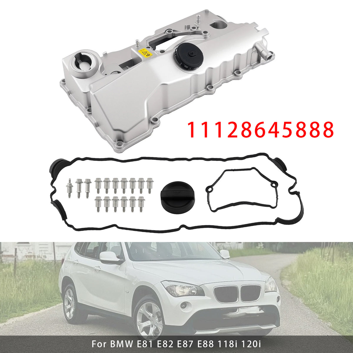BMW X1 E84 1.8i Engine Valve Cover W Gasket 11128645888 11127553171 Generic