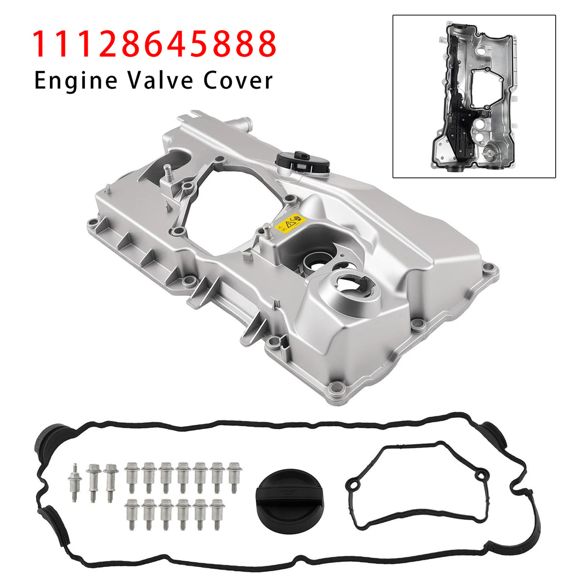 BMW X1 E84 1.8i Engine Valve Cover W Gasket 11128645888 11127553171 Generic