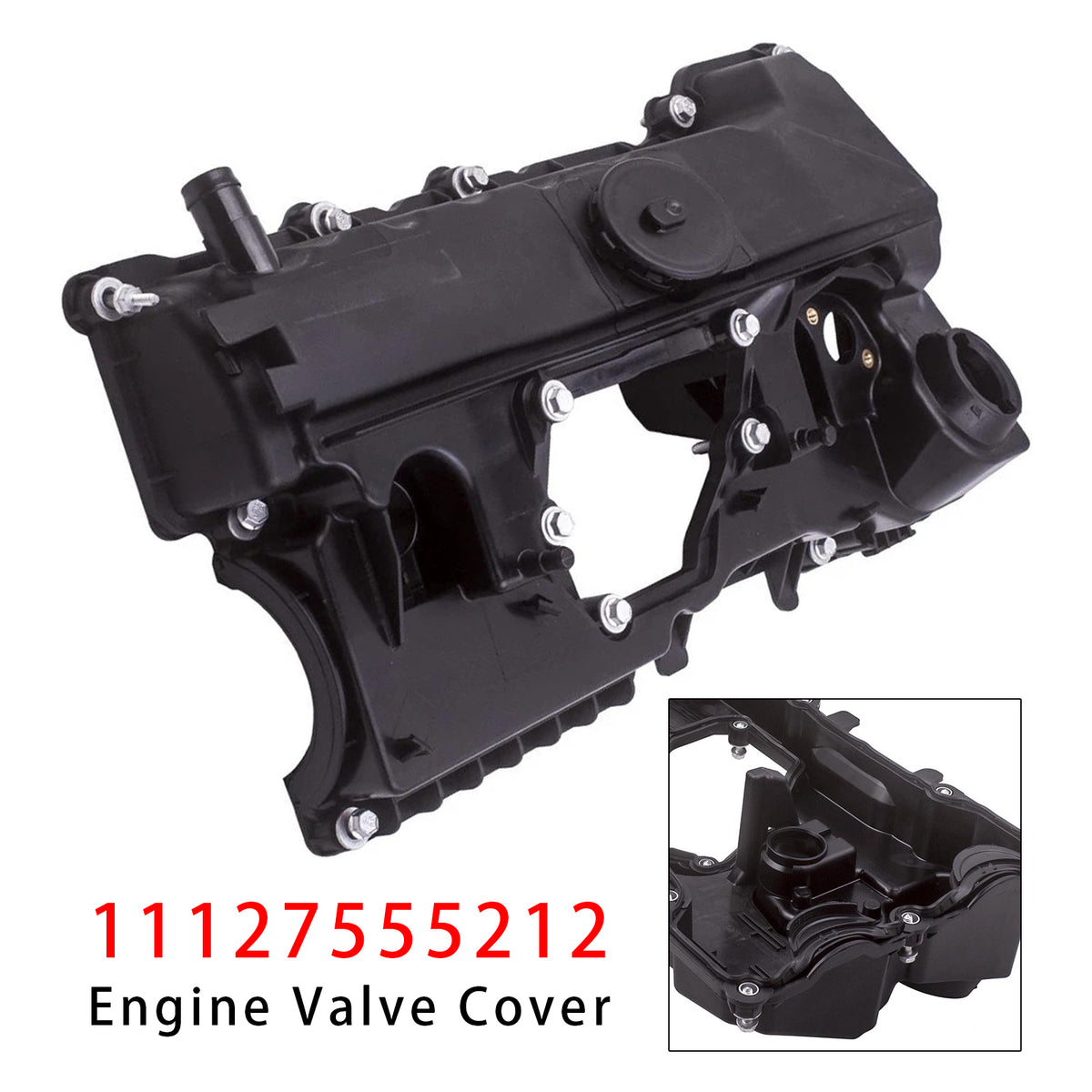 2012-2012 BMW 320i L4 2.0L N46N DOHC with Gasket Engine Valve Cover W Gasket 7555212 7553171 Generic