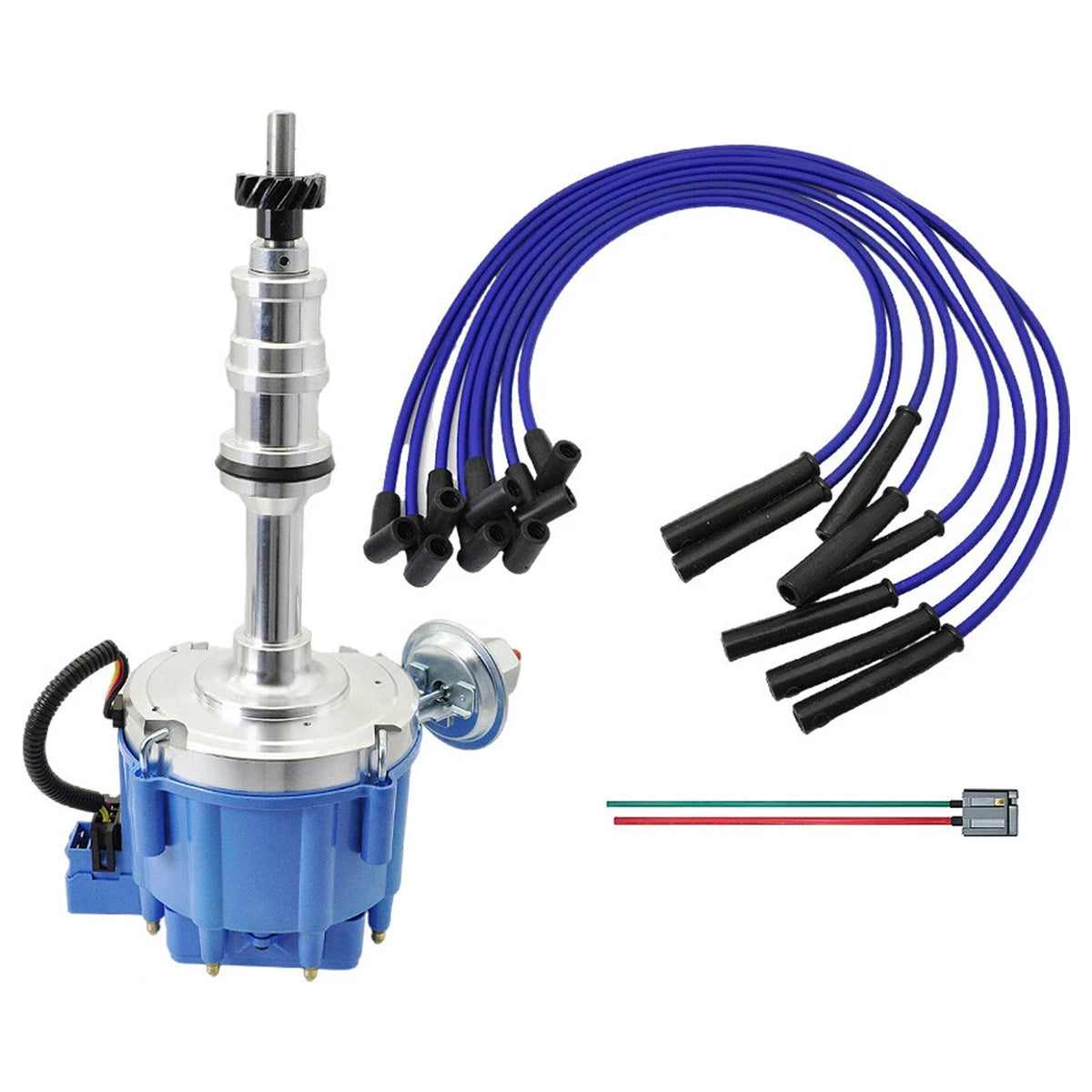 Ford BIG BLOCK FE V8 Distributor 332 352 360 406 427 428 & Spark Plug Wires 70072 170072 Generic
