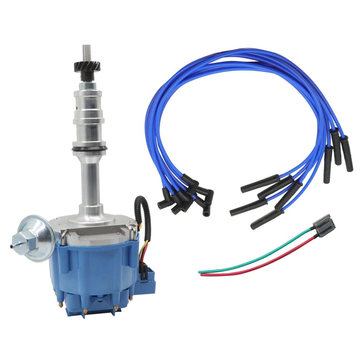Ford BIG BLOCK FE V8 Distributor 332 352 360 406 427 428 & Spark Plug Wires 70072 170072 Generic