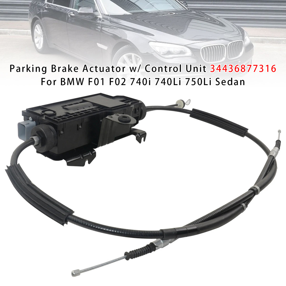 2009-2015 BMW 750i F01 V8 4.4L Sedan With Control Unit Parking Brake Actuator W Control Unit 34436877316 6797789 Generic