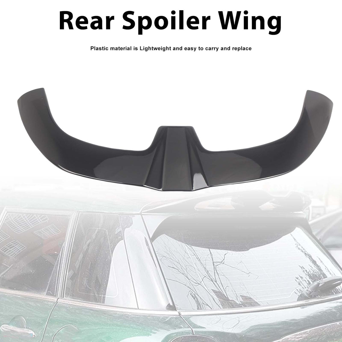 2013-2018 Mini F56 3 Doors Hatchback JCW Style Gloss Black Rear Roof Spoiler Wing 51627375856 Generic