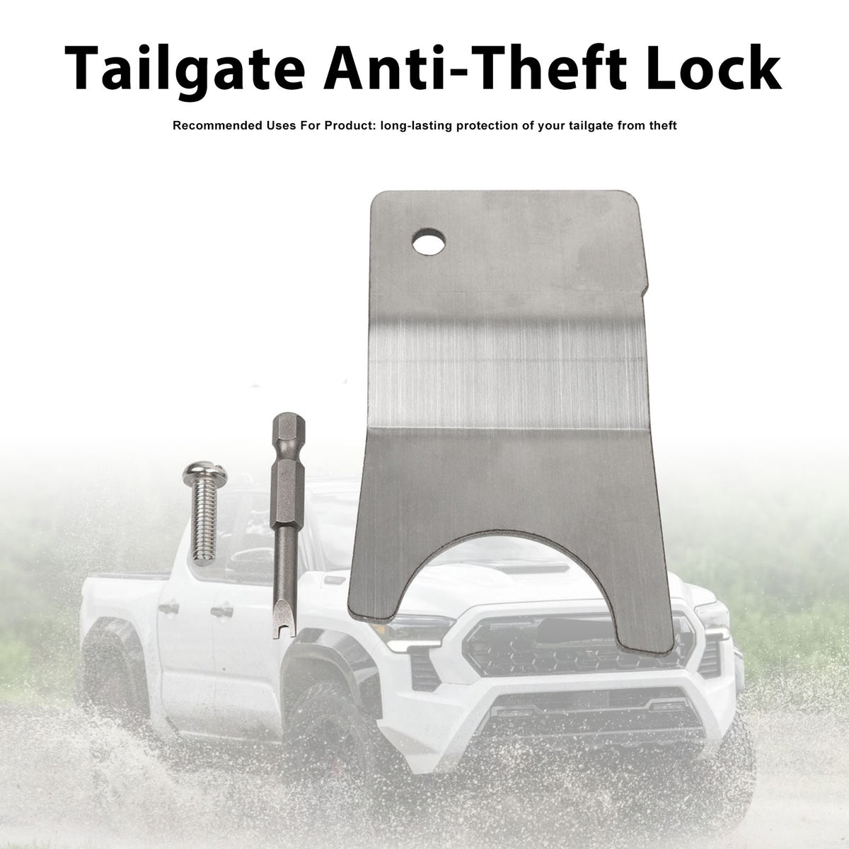 2024-2026 Toyota Tacoma Tailgate Security Device Bed Tailgate Anti-Theft Lock Generic