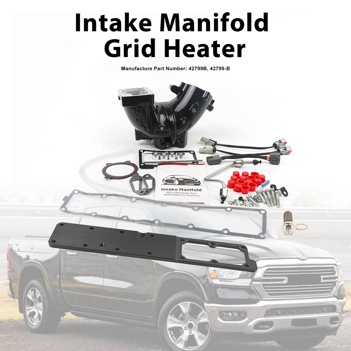 2019-2024 Dodge Ram Intake Manifold Grid Heater Generic