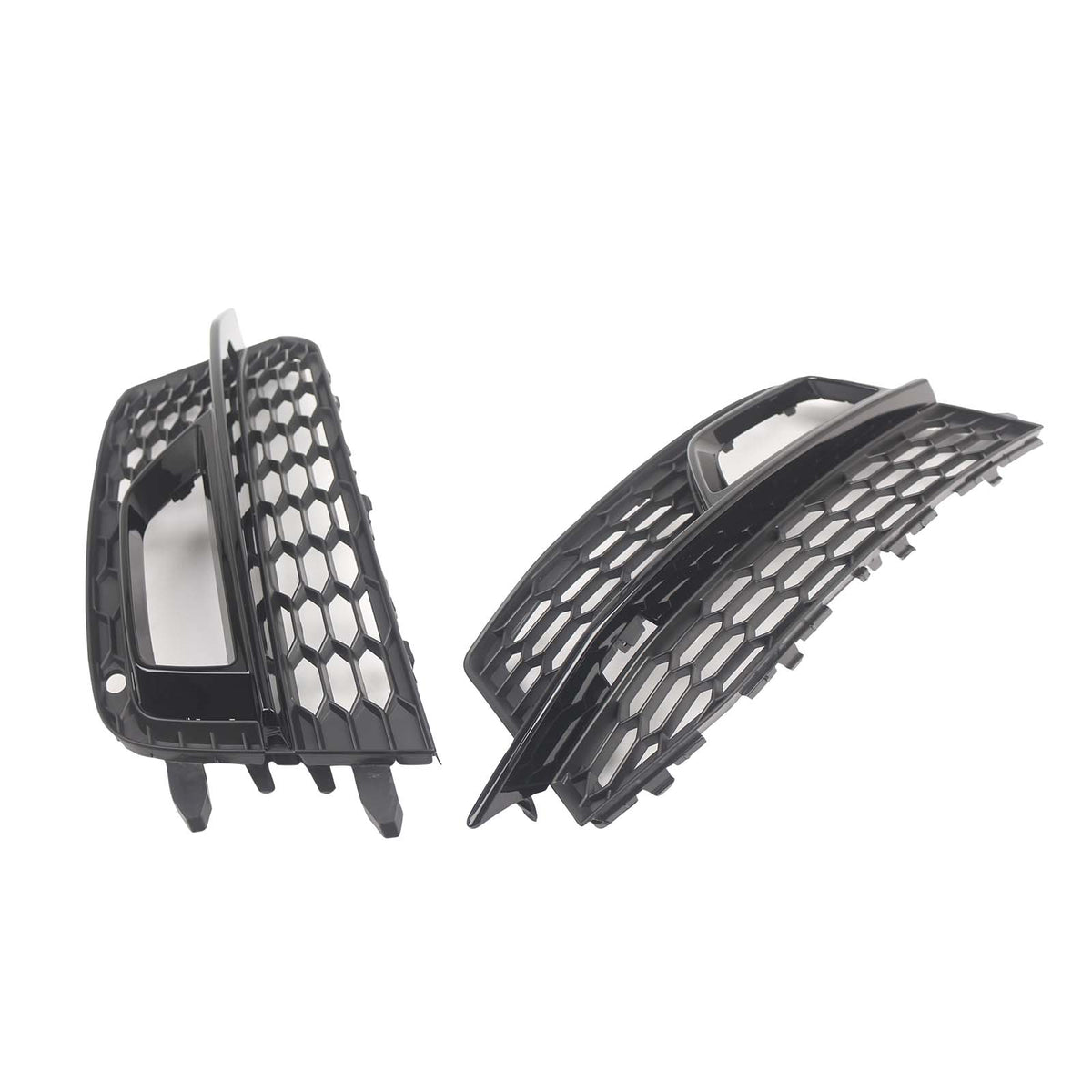 2010-2017 Audi A5 Cabriolet (Black Edition Plus) Black Front Fog Lamp Grill 8T0807681P01C 8T0807682P01C Generic