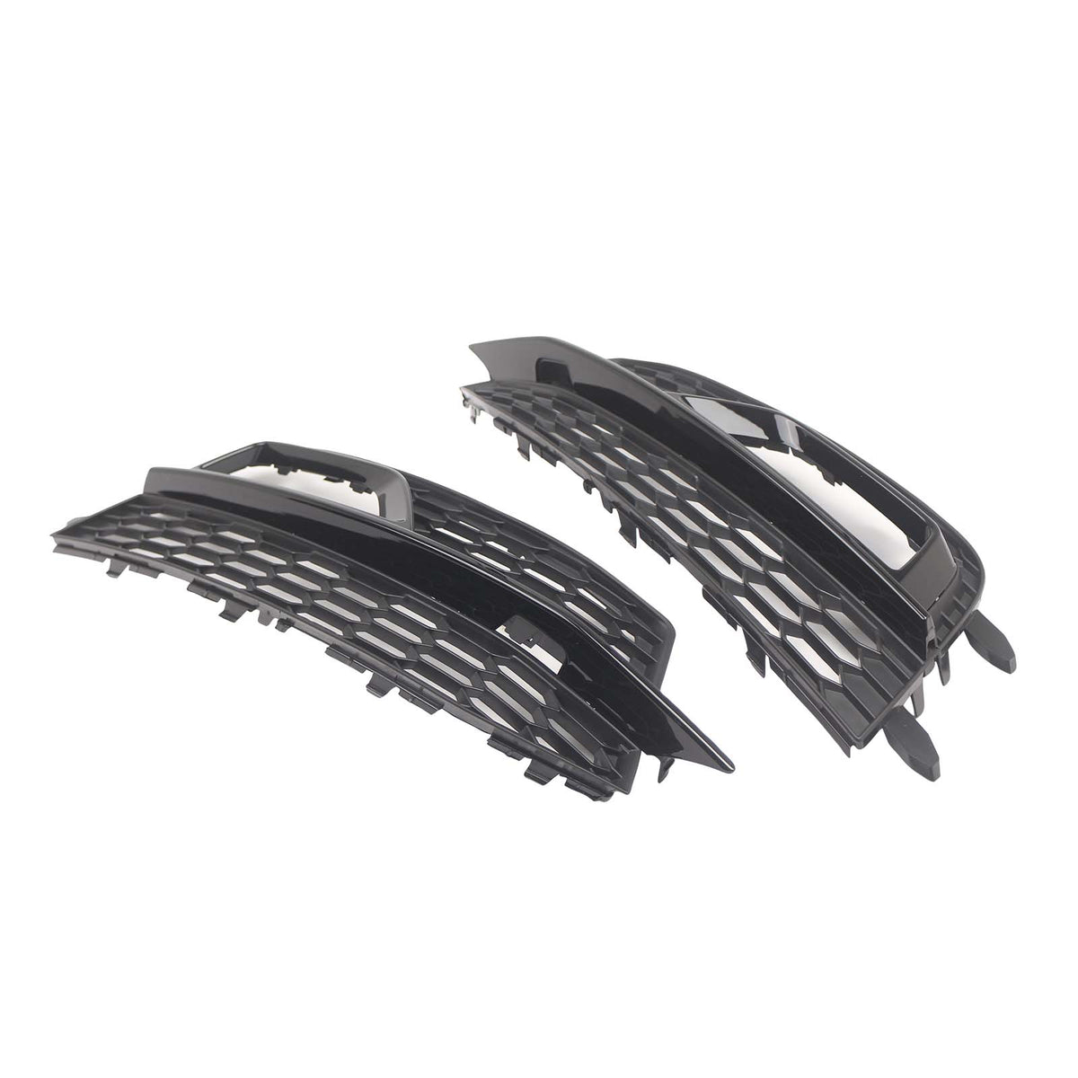 2008-2016 Audi S5 Coupe Sportback (Black Edition Plus) Black Front Fog Lamp Grill 8T0807681P01C 8T0807682P01C Generic