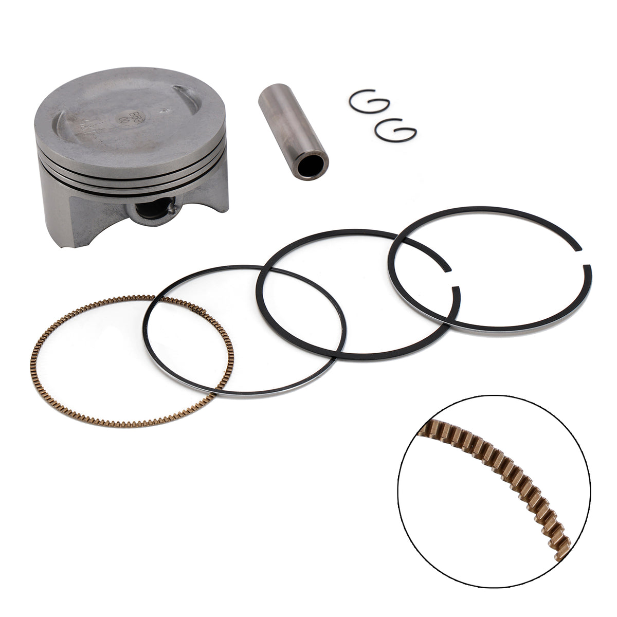2006-2008 Yamaha XT250X Serow Piston Ring Rebuild Kit 74Mm 3C5-11631-00-A0 5XT-11631-00 Generic