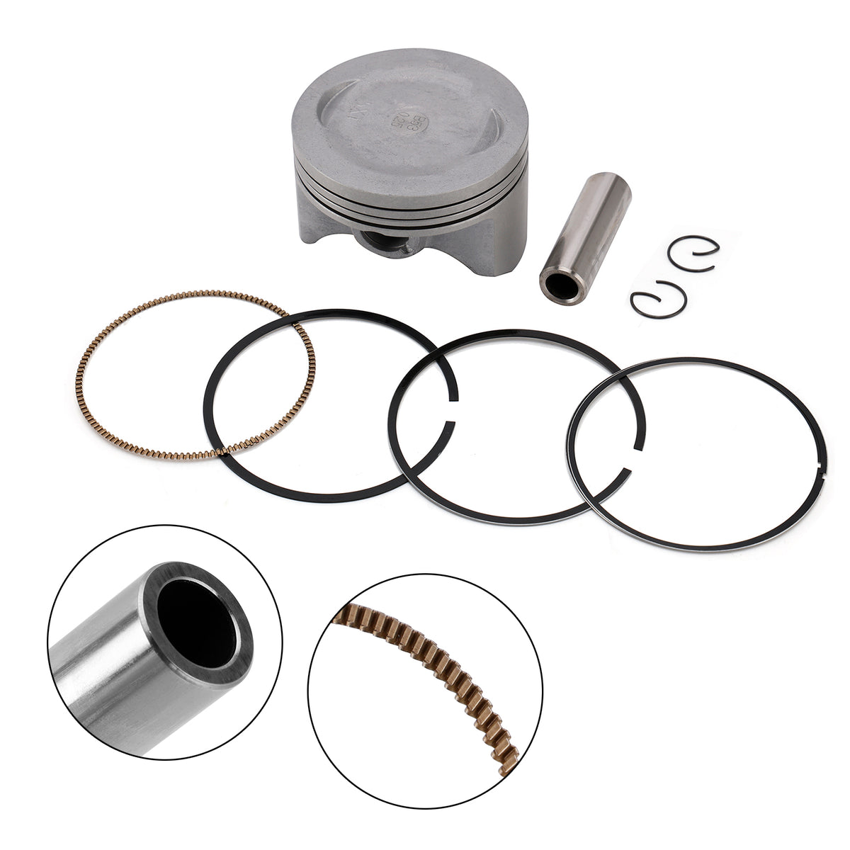 2005-2012 Yamaha XT250 Piston Ring Rebuild Kit 74.25Mm 4XV-11603-00 5XT-11631-00 Generic