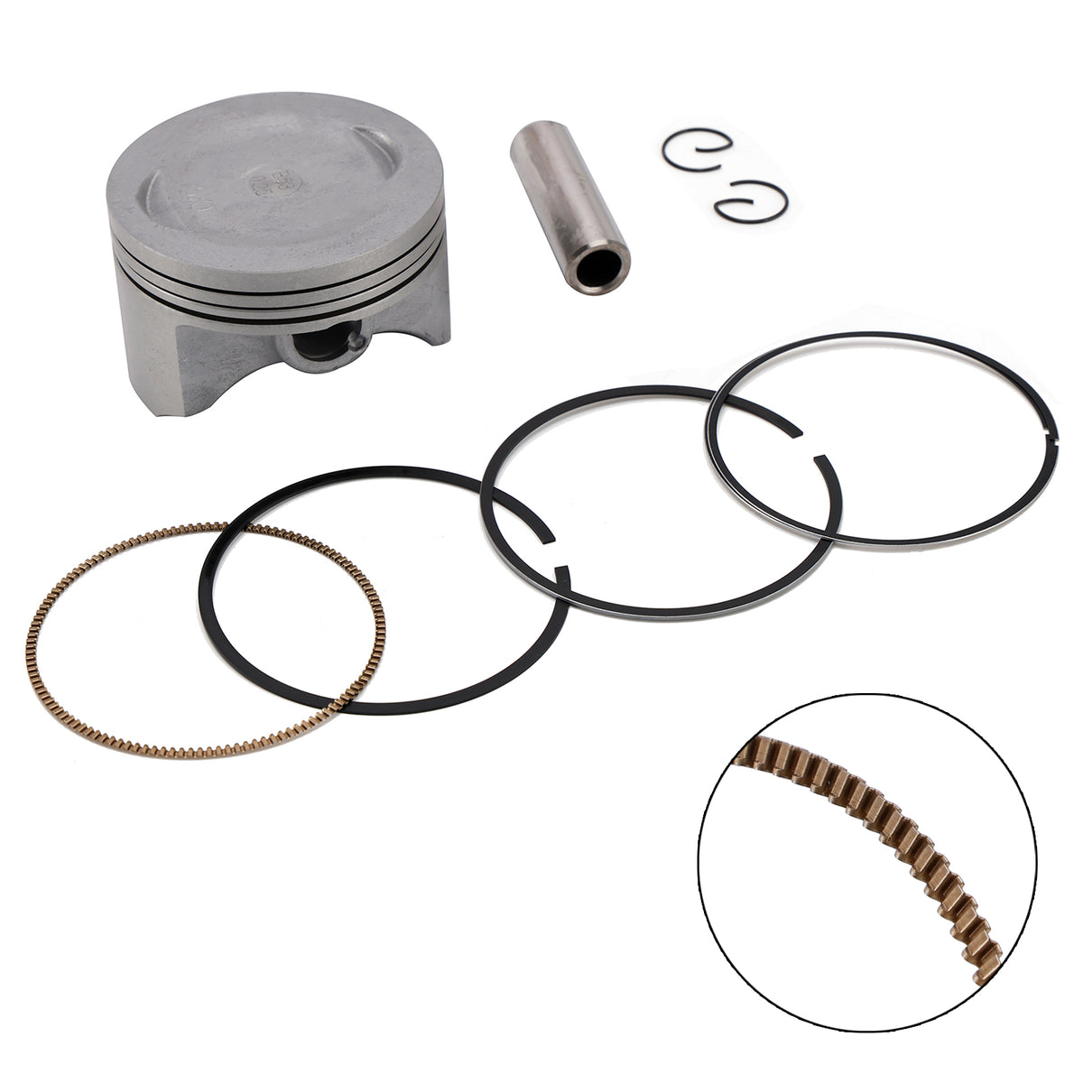 2005-2012 Yamaha XT250 Piston Ring Rebuild Kit 74.25Mm 4XV-11603-00 5XT-11631-00 Generic