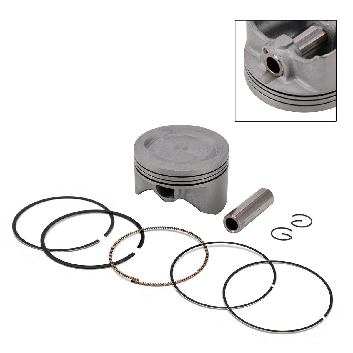 2008 Yamaha XT250S Serow Piston Ring Rebuild Kit 74.5Mm 4XV-11603-00 3C5-11631-00-A0 Generic