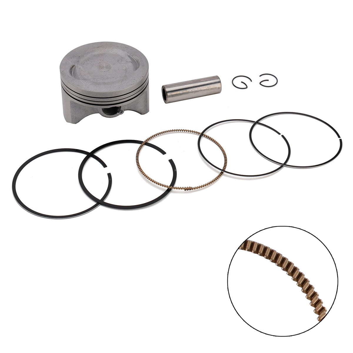 2004-2007 Yamaha XG250 Tricker Piston Ring Rebuild Kit 74.5Mm 4XV-11603-00 3C5-11631-00-A0 Generic
