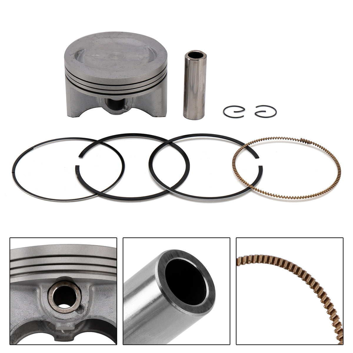 2005 Yamaha XG250S Tricker Piston Ring Rebuild Kit 74.75Mm 4XV-11603-00 3C5-11631-00 Generic