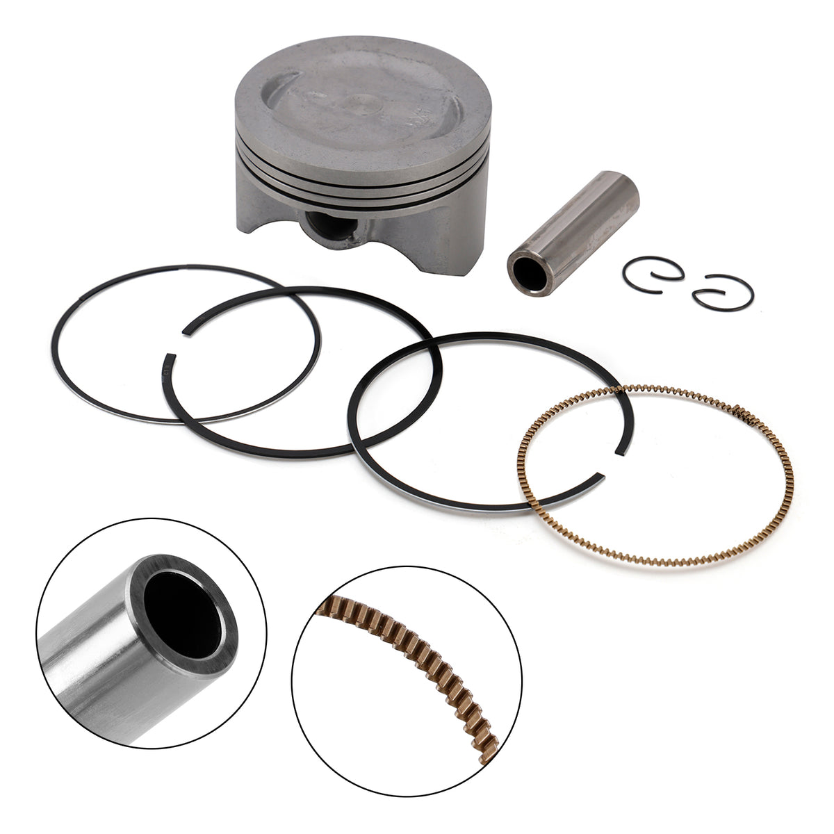 2004-2007 Yamaha XG250 Tricker Piston Ring Rebuild Kit 74.75Mm 4XV-11603-00 3C5-11631-00 Generic