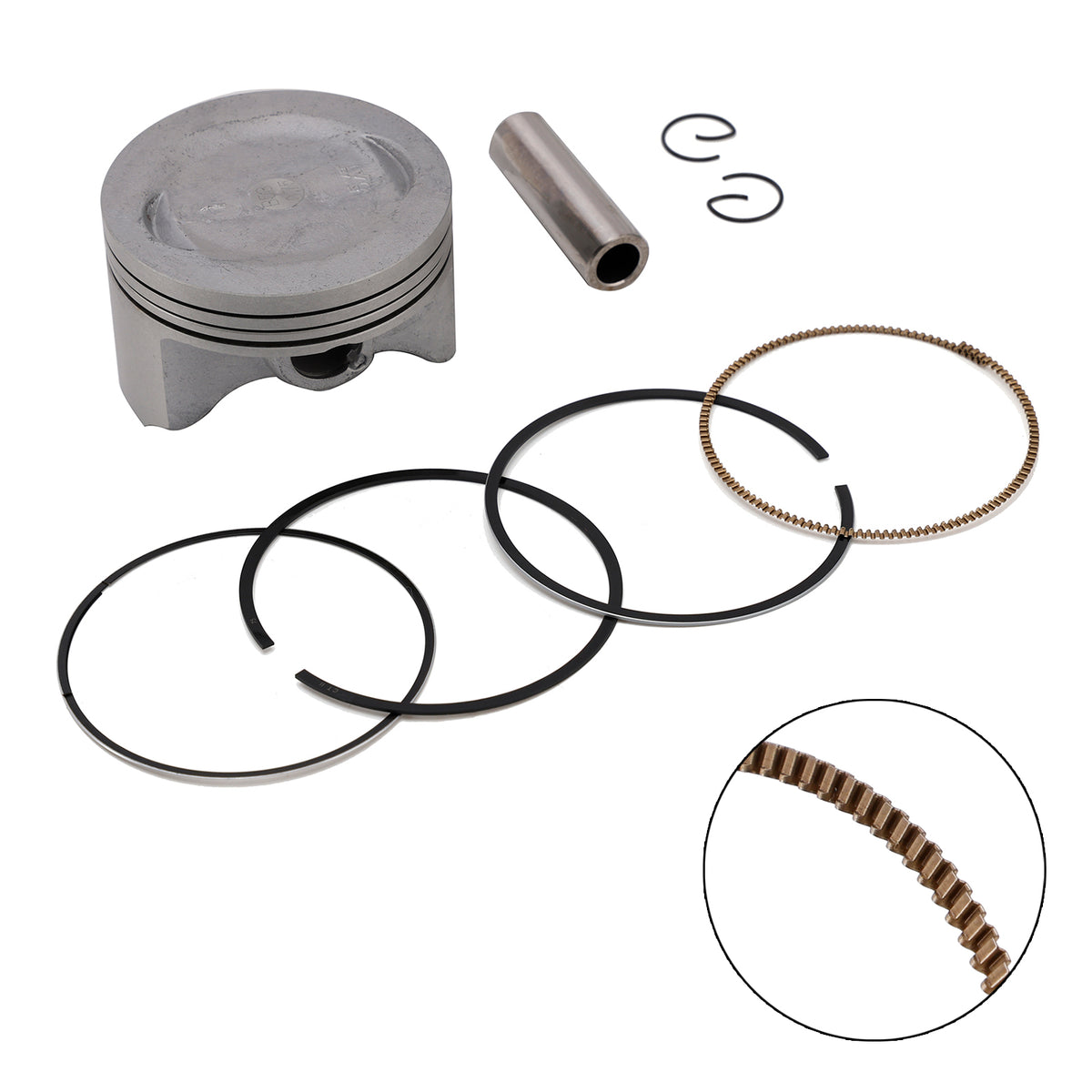 2005 Yamaha XG250S Tricker Piston Ring Rebuild Kit 74.75Mm 4XV-11603-00 3C5-11631-00 Generic
