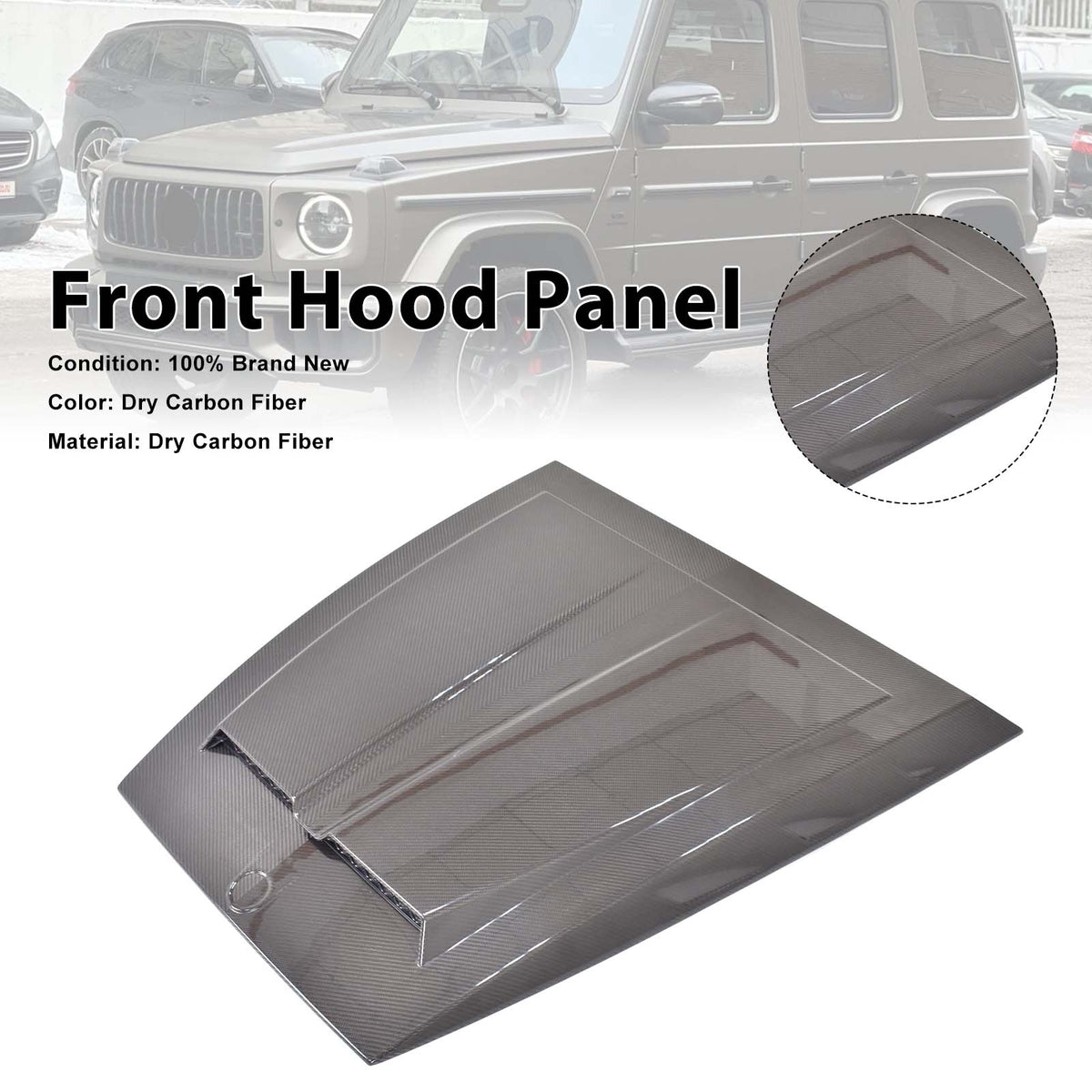 2019- Mercedes Benz G-Class W464 W465 Upgrade Brabus Style Front Hood Panel Generic