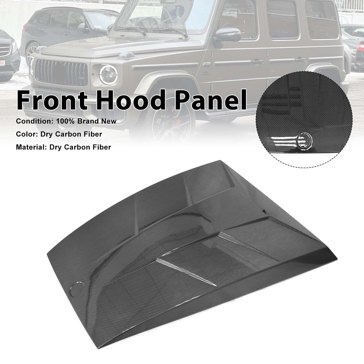 2019- Mercedes Benz G-Class W464 W465 Carbon Fiber Front Hood Panel Generic