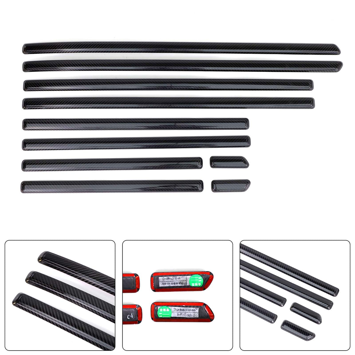 2019-2026 Mercedes Benz G-Class W464 W465 Real Carbon Door Body Side Molding Trim Generic