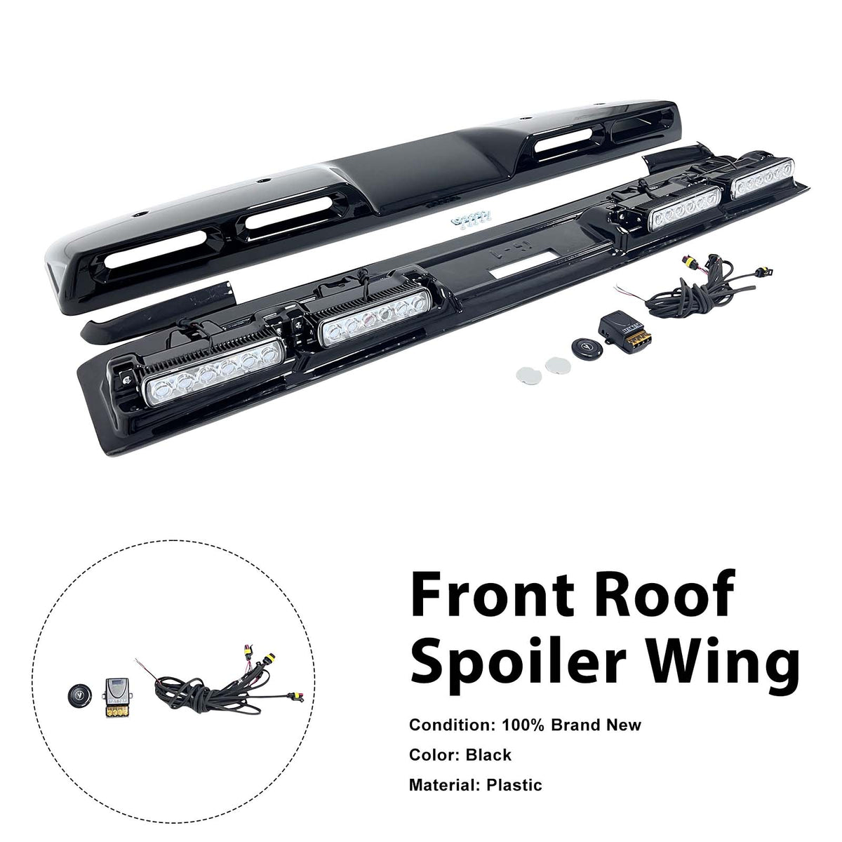2025- Mercedes Benz G-Class W465 Brabus Style Front Roof Spoiler Wing Generic