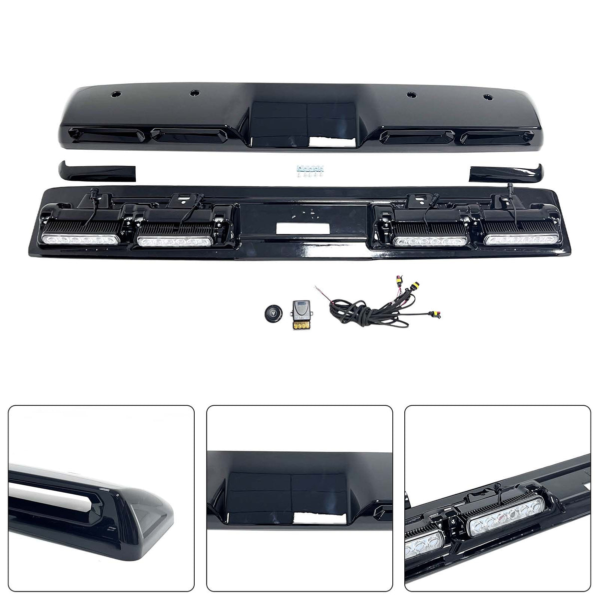 2019-2023 Mercedes Benz G-Class W464 W463A With Led Light Brabus Style Front Roof Spoiler Wing Generic