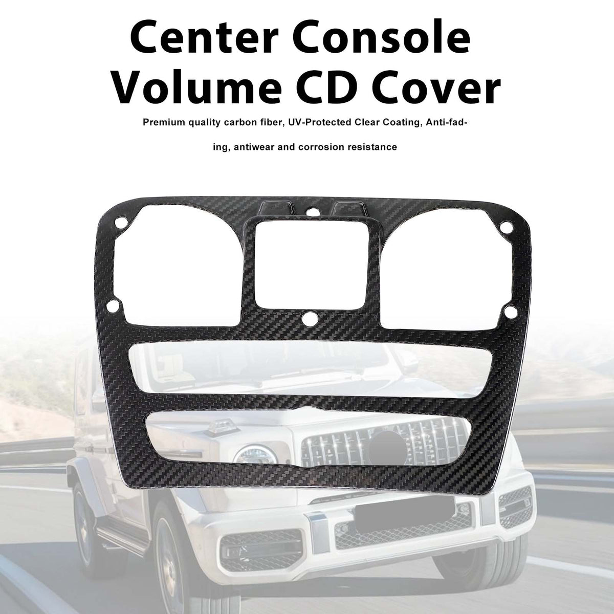 2019-2023 Mercedes Benz G-Class W464 W463A Carbon Fiber Center Console Volume CD Cover Generic