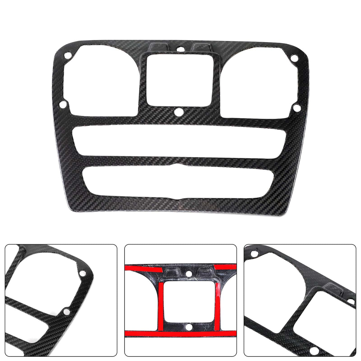 2019-2023 Mercedes Benz G-Class W464 W463A Carbon Fiber Center Console Volume CD Cover Generic
