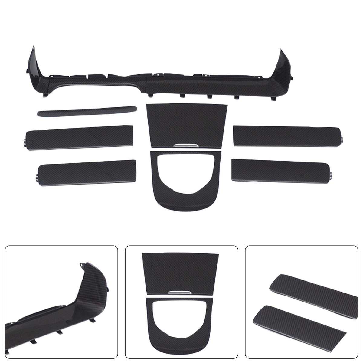 2019-2023 Mercedes Benz G-Class W464 W463A Dry Carbon Interior Dashboard Trim Generic
