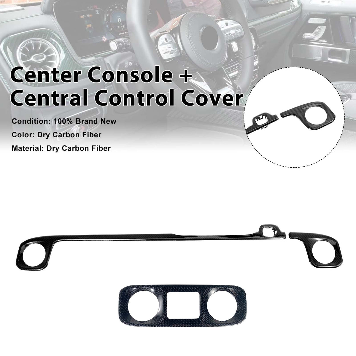 2019-2023 Mercedes Benz G-Class W463A W464 Center Console + Central Control Cover Generic