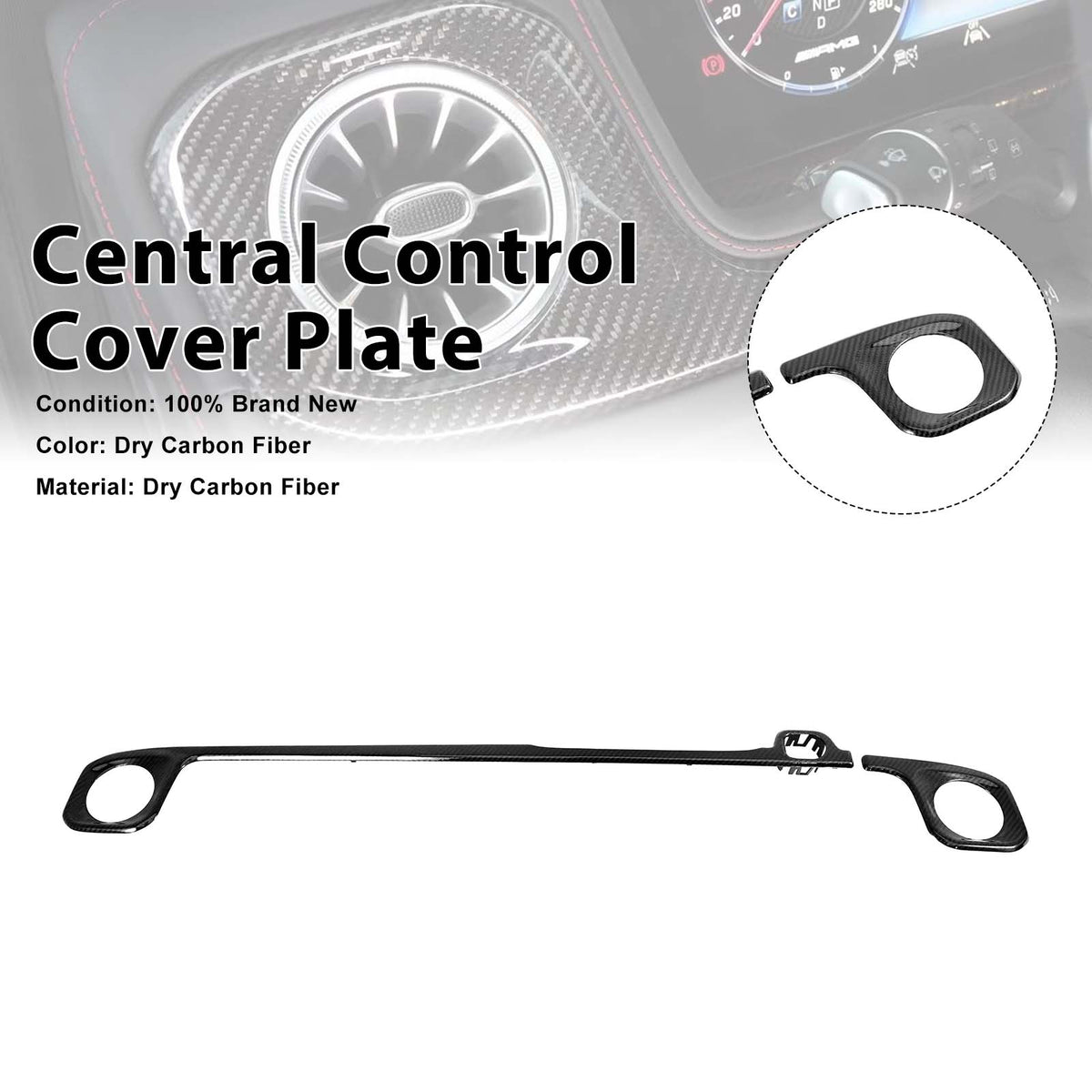 2019-2023 Mercedes Benz G-Class W464 W463A Carbon Fiber Central Control Cover Generic