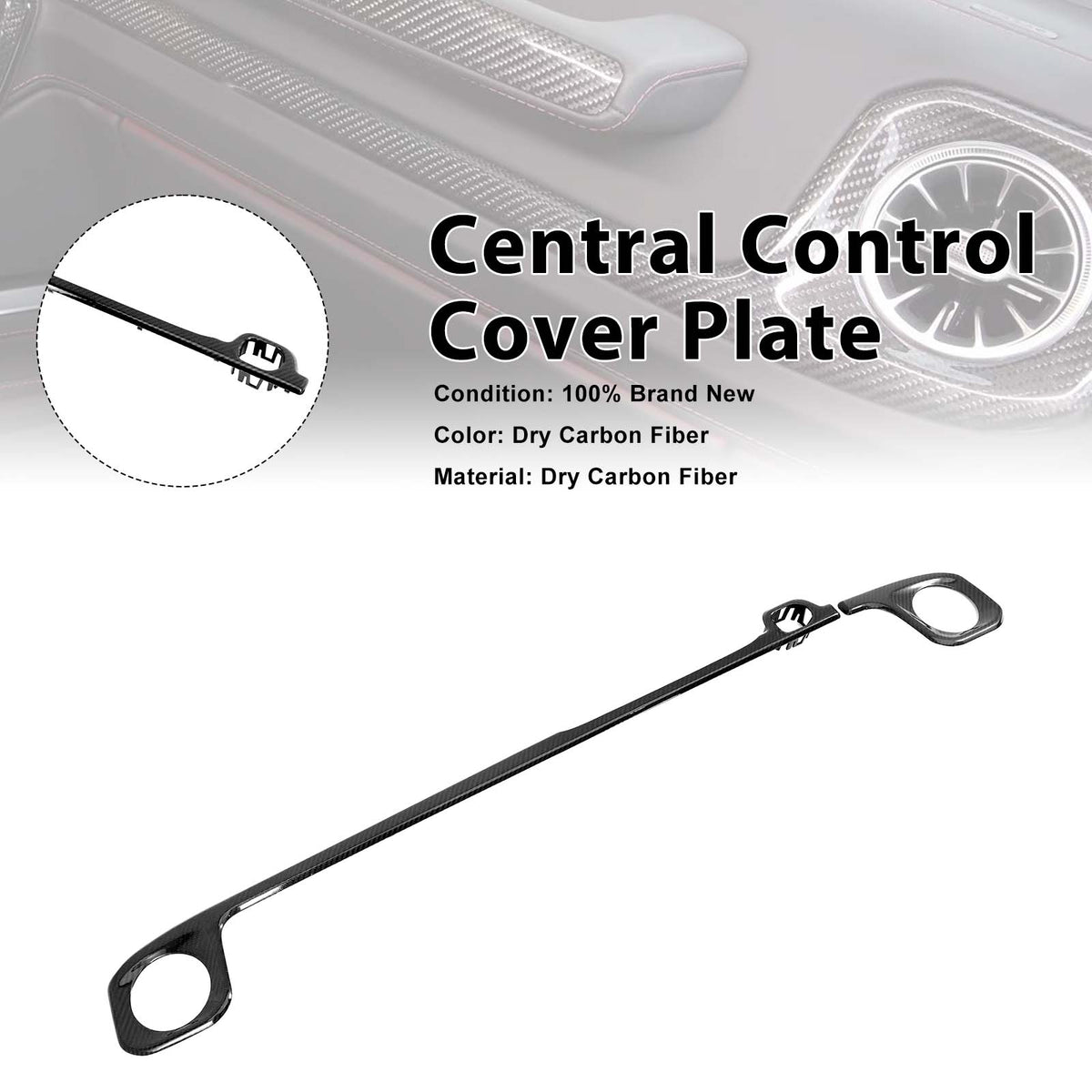 2019-2023 Mercedes Benz G-Class W464 W463A Carbon Fiber Central Control Cover Generic