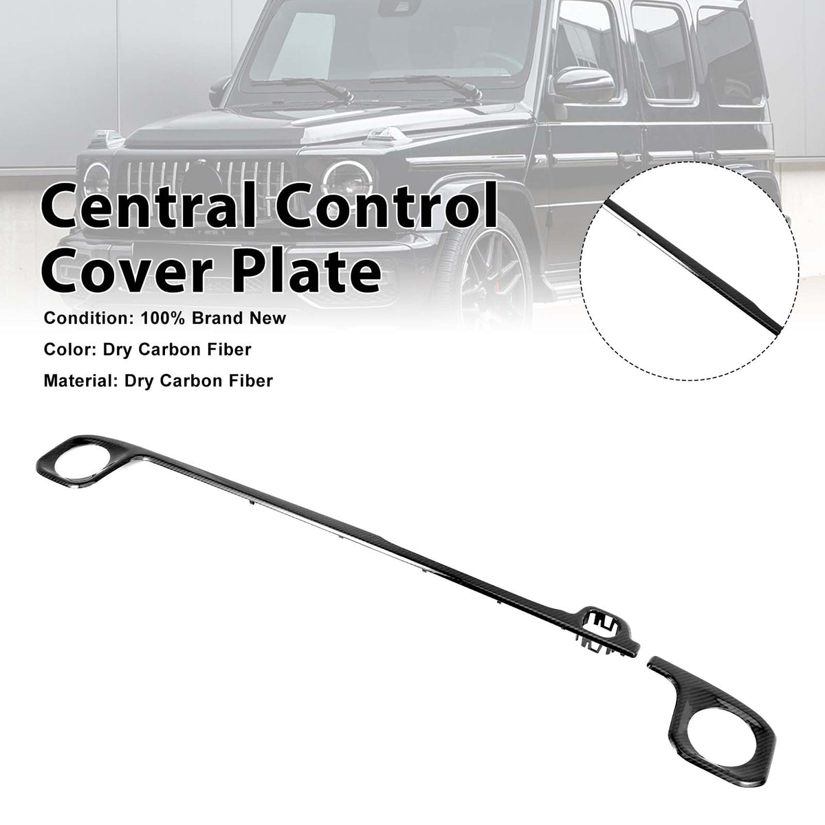 2025- Mercedes Benz G-Class W465 Carbon Fiber Central Control Cover Generic