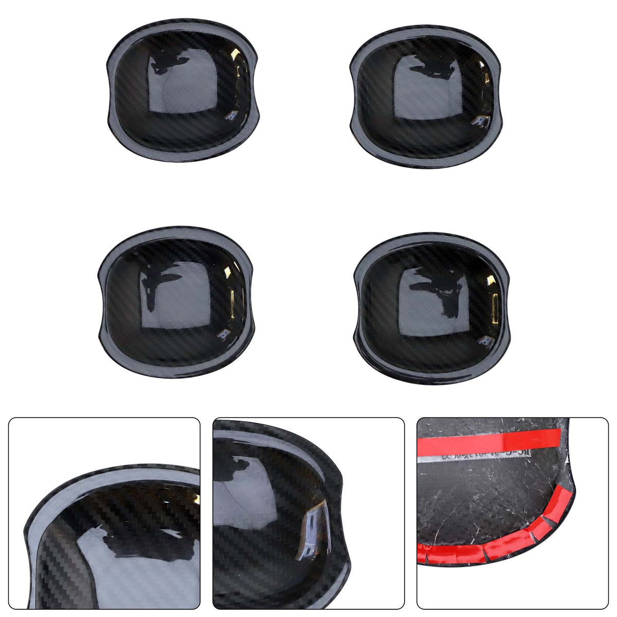 2019-2023 Mercedes Benz G-Class W463A W464 Carbon Fiber Exterior Door Handle Bowl Cover Generic