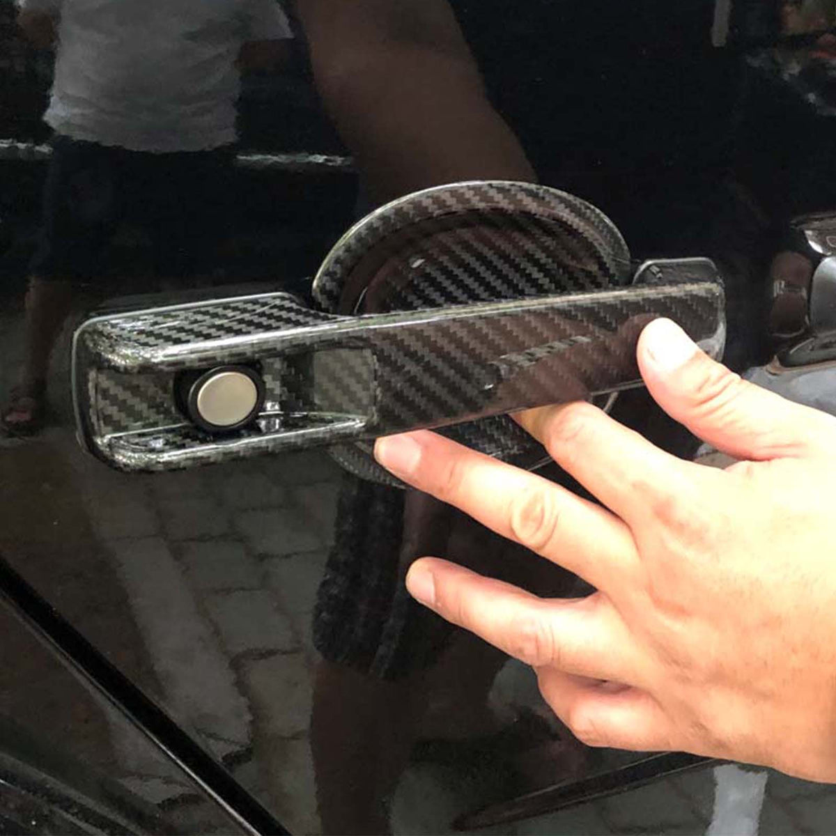 2019-2023 Mercedes Benz G-Class W463A W464 Carbon Fiber Exterior Door Handle Bowl Cover Generic
